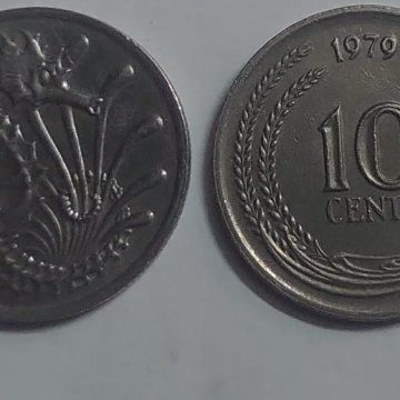 Singapore 10 Cent Coin1979 (used)