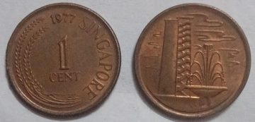 1 Cent 1995 Singapore/ Singapore(used)