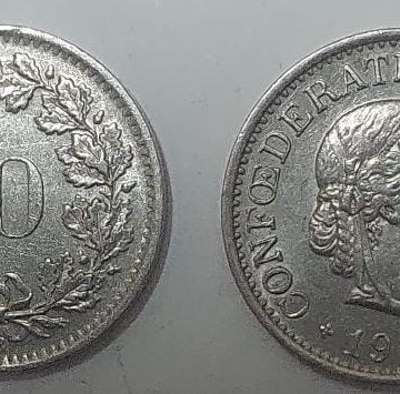 SWITZERLAND 10 Rappen 1965 Confoederatio Helvetica  Coin(used)