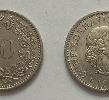 SWITZERLAND 10 Rappen 1984 Confoederatio Helvetica Coin (used)