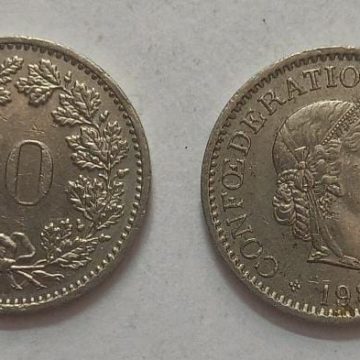 SWITZERLAND 10 Rappen 1989 Confoederatio Helvetica  Coin(used)
