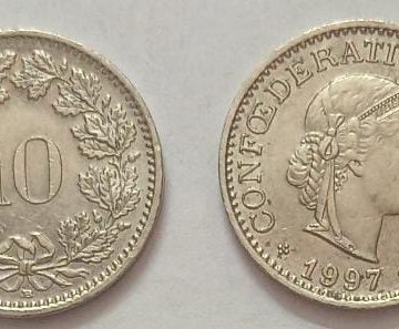 SWITZERLAND 10 Rappen 1997Confoederatio Helvetica  Coin(used)