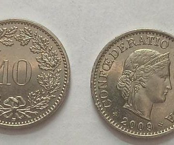 SWITZERLAND 10 Rappen 2009 Confoederatio Helvetica  Coin(used)