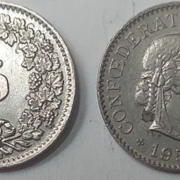 SWITZERLAND 5 Rappen1957 Coin (used)