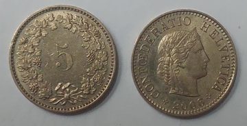 SWITZERLAND 5 Rappen2006 Coin (used)