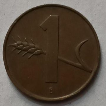 SWITZERLAND Bronze  1 Rappen Coin (used)