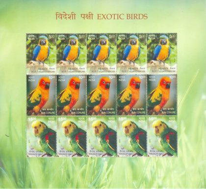 Exotic Birds (Sheetlets) | Indian Postage Stamps | Indian Coins | Old Indian Currency | Rare Indian Coins | Numismatic Collection India