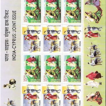 India Cyprus Joint Issue (Sheetlets)