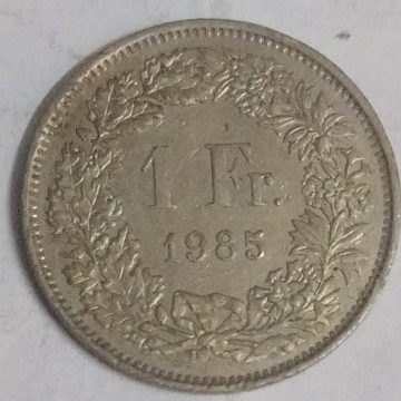 SWITZERLAND 1 Fr.  1985 Helvetia (used)