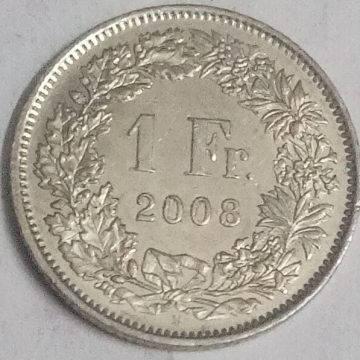 SWITZERLAND 1 Fr. 2008  Helvetia (used)