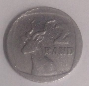 SOUTH AFRICA 2 RAND 1991(used)