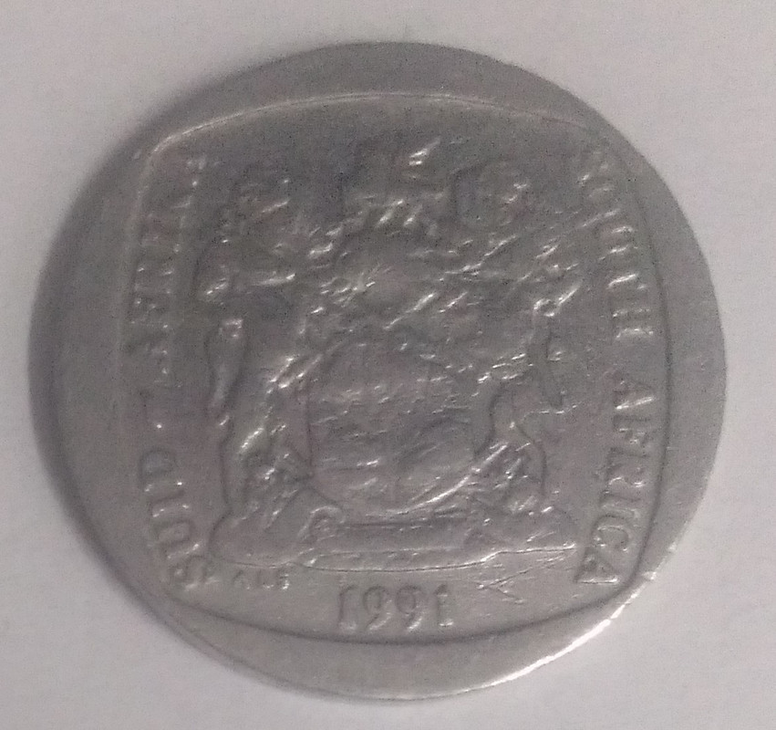 SOUTH AFRICA 2 RAND 1991(used) - Image 2