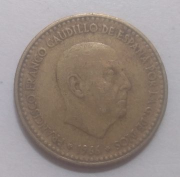 SPAIN 1 PESETA 1966(used)