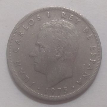 SPAIN 5 PESTAS 1975(used)