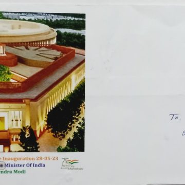 New Praliment House Inauguration Honourable Prime Minister Of India(Special Cover)