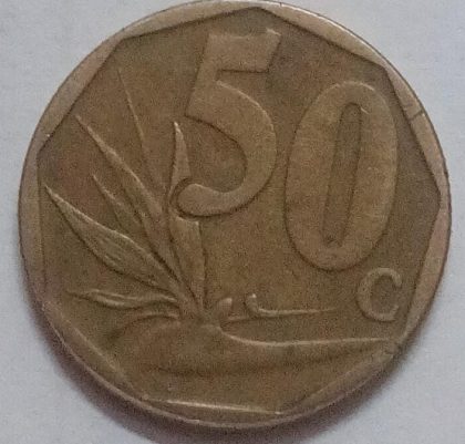 SOUTH AFRICA 50 CENTS 2010(used) | Indian Postage Stamps | Indian Coins | Old Indian Currency | Rare Indian Coins | Numismatic Collection India