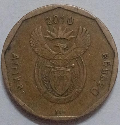 SOUTH AFRICA 50 CENTS 2010(used) | Indian Postage Stamps | Indian Coins | Old Indian Currency | Rare Indian Coins | Numismatic Collection India - Image 2