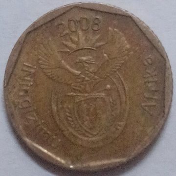 SOUTH AFRICA 10 CENTS 2008(used)