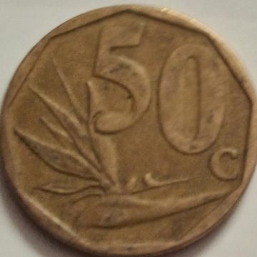SOUTH AFRICA 50 CENTS 2008(used)