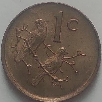 SOUTH AFRICA 1 Cent Coin 1985 (used)
