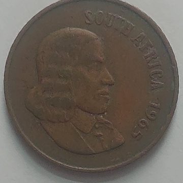 SOUTH AFRICA 2 Cent Coin 1965 (used)