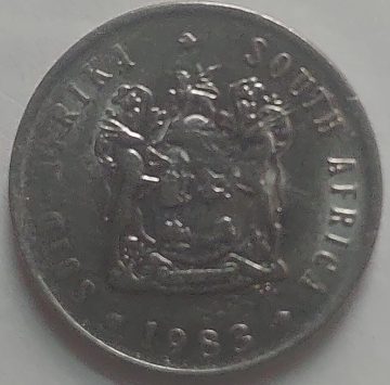 SOUTH AFRICA 5 Cent Coin 1983 (used)