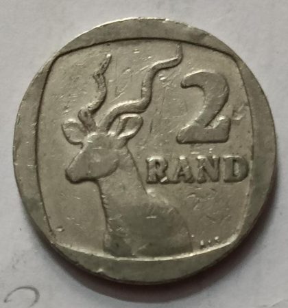 SOUTH AFRICA 2 RAND 1989 Coin (used) | Indian Postage Stamps | Indian Coins | Old Indian Currency | Rare Indian Coins | Numismatic Collection India