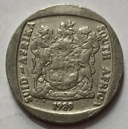 SOUTH AFRICA 2 RAND 1989 Coin (used) | Indian Postage Stamps | Indian Coins | Old Indian Currency | Rare Indian Coins | Numismatic Collection India - Image 2