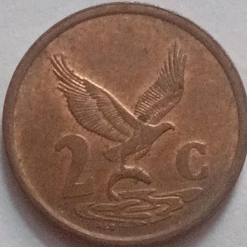 SOUTH AFRICA 2 CENT Coin 1999 (used)
