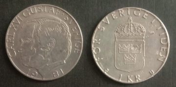SWEDEN 1 KRONA 1981 Coin(used)