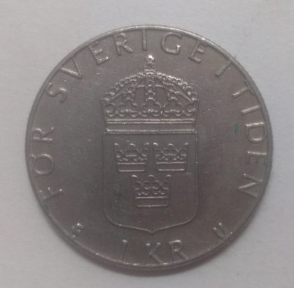 SWEDEN 1 KRONA 1980(used) | Indian Postage Stamps | Indian Coins | Old Indian Currency | Rare Indian Coins | Numismatic Collection India