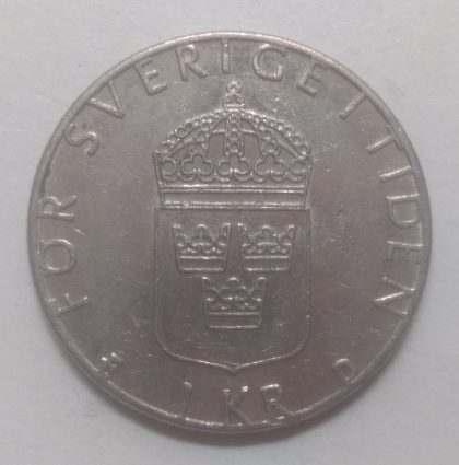 SWEDEN 1 KRONA 1989(used) | Indian Postage Stamps | Indian Coins | Old Indian Currency | Rare Indian Coins | Numismatic Collection India