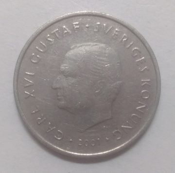 SWEDEN 1 KRONA 2001(used)