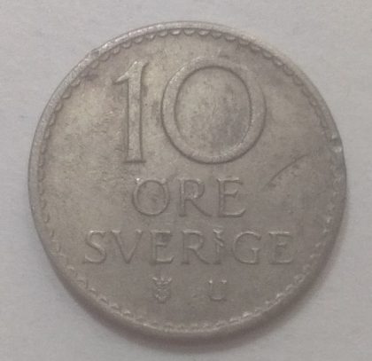 SWEDEN 10 ORE 1967(used) | Indian Postage Stamps | Indian Coins | Old Indian Currency | Rare Indian Coins | Numismatic Collection India