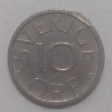 SWEDEN 10 ORE 1989(used)
