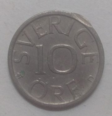 SWEDEN 10 ORE 1989(used)