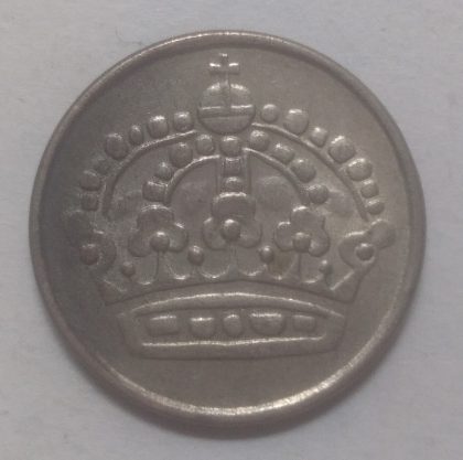 SWEDEN 25 ORE 1958(used) | Indian Postage Stamps | Indian Coins | Old Indian Currency | Rare Indian Coins | Numismatic Collection India - Image 2