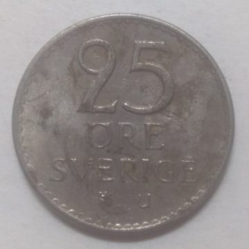 SWEDEN 25 ORE 1965(used)