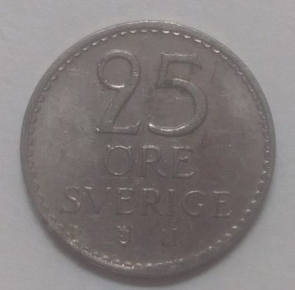 SWEDEN 25 ORE 1973(used) | Indian Postage Stamps | Indian Coins | Old Indian Currency | Rare Indian Coins | Numismatic Collection India
