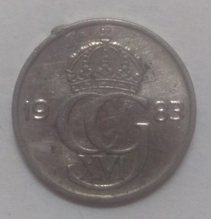 SWEDEN 25 ORE 1983(used) | Indian Postage Stamps | Indian Coins | Old Indian Currency | Rare Indian Coins | Numismatic Collection India - Image 2