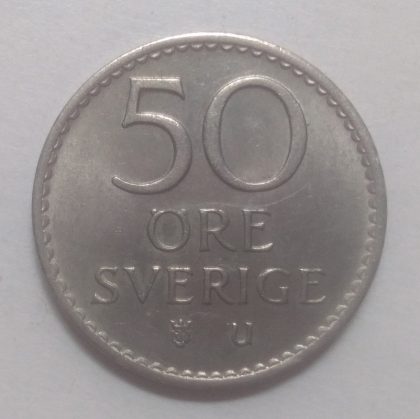 SWEDEN 50 ORE 1971(used) | Indian Postage Stamps | Indian Coins | Old Indian Currency | Rare Indian Coins | Numismatic Collection India