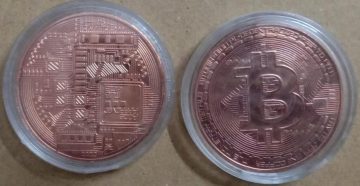 Copper Physical Cryptmint Bitcoin BTC Collectable