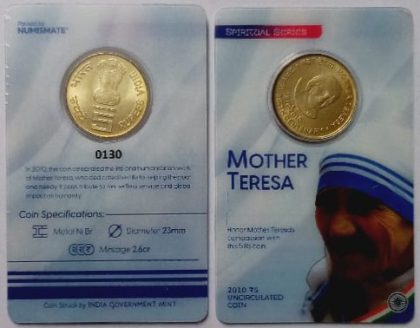 Mother Teresa ATM card Rs.5 |  Indian Coins |  Rare Indian Coins | Numismatic Collection India