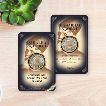 Dadabhai Naoroji -2002 ATM card Rs.5 | Indian Postage Stamps | Indian Coins | Old Indian Currency | Rare Indian Coins | Numismatic Collection India