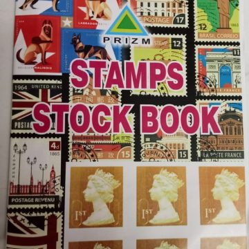 Stamp Album 3 Back to Back pages/ 5 Lines