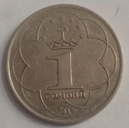 Tajikistan 1 Somoni Coin 2018 (used) | Indian Postage Stamps | Indian Coins | Old Indian Currency | Rare Indian Coins | Numismatic Collection India