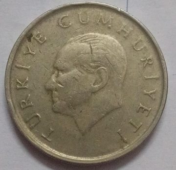 Turkey 25 Bin lira1998 (used)