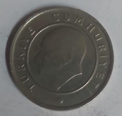 TURKEY 25 KURUS Coin 2009  (used) | Indian Postage Stamps | Indian Coins | Old Indian Currency | Rare Indian Coins | Numismatic Collection India - Image 2