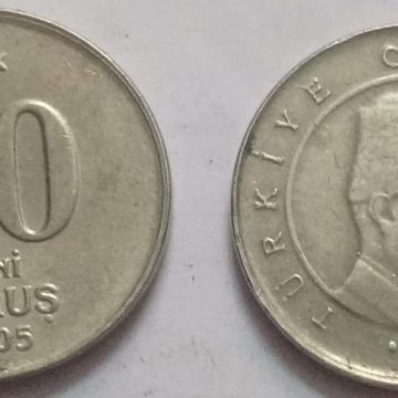Turkey 10 kurus 2005 (used)