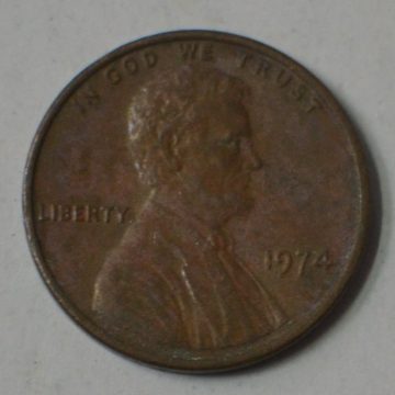 U.S.A. 1-CENT 1974 (used)
